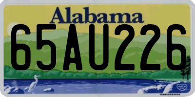 AL license plate 65AU226