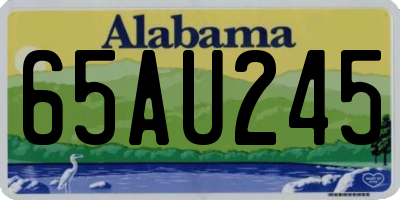 AL license plate 65AU245