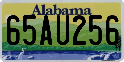AL license plate 65AU256