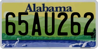 AL license plate 65AU262