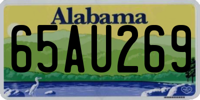 AL license plate 65AU269