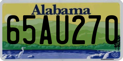 AL license plate 65AU270