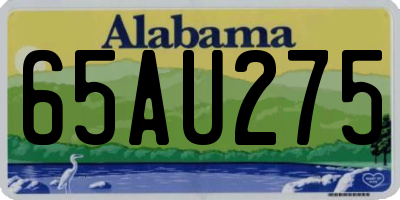 AL license plate 65AU275