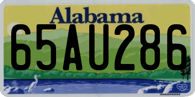 AL license plate 65AU286