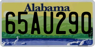 AL license plate 65AU290
