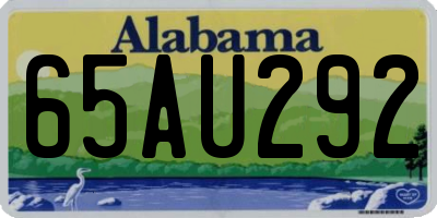 AL license plate 65AU292