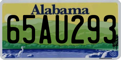 AL license plate 65AU293
