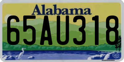 AL license plate 65AU318