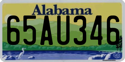 AL license plate 65AU346