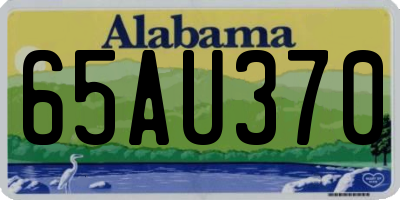 AL license plate 65AU370