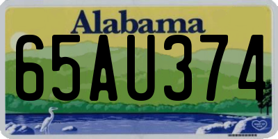 AL license plate 65AU374