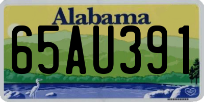 AL license plate 65AU391