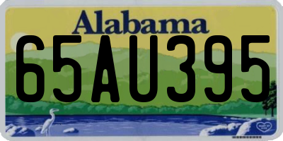 AL license plate 65AU395