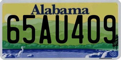 AL license plate 65AU409