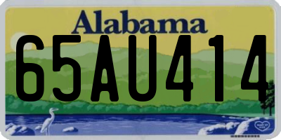 AL license plate 65AU414