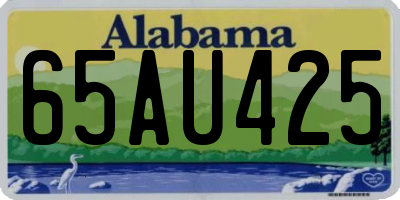 AL license plate 65AU425