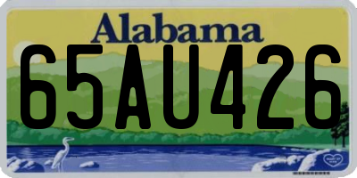 AL license plate 65AU426