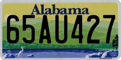AL license plate 65AU427