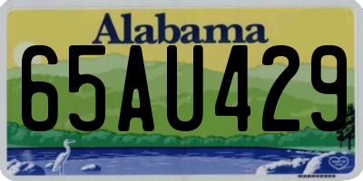 AL license plate 65AU429