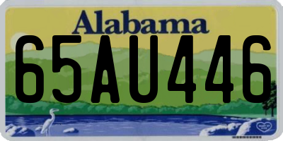 AL license plate 65AU446