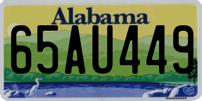 AL license plate 65AU449