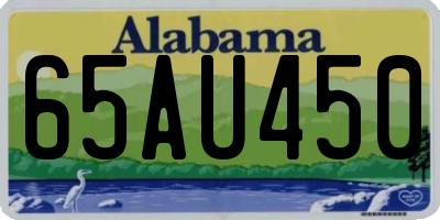AL license plate 65AU450