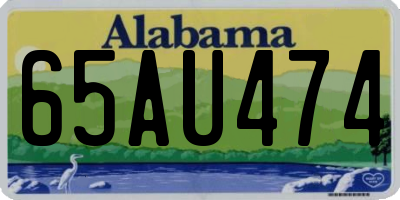 AL license plate 65AU474