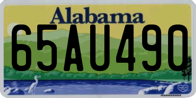 AL license plate 65AU490
