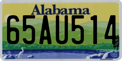 AL license plate 65AU514