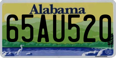 AL license plate 65AU520