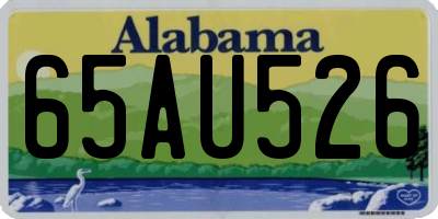 AL license plate 65AU526