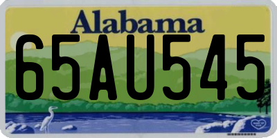 AL license plate 65AU545