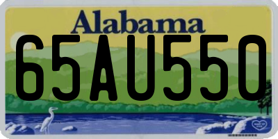 AL license plate 65AU550