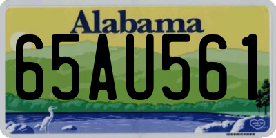 AL license plate 65AU561