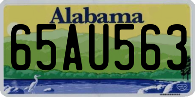 AL license plate 65AU563