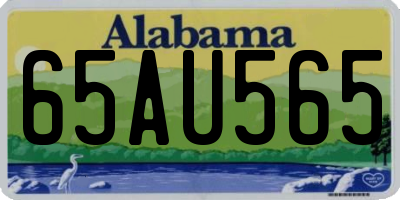 AL license plate 65AU565
