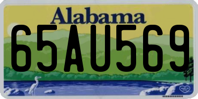AL license plate 65AU569