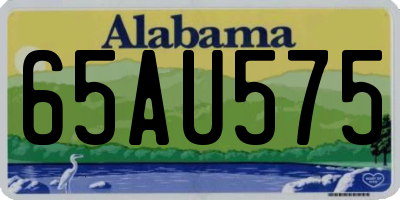 AL license plate 65AU575