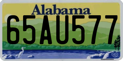 AL license plate 65AU577
