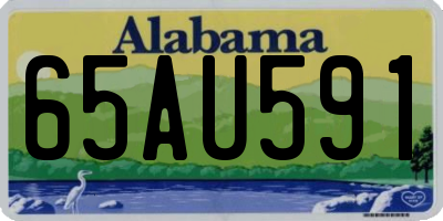 AL license plate 65AU591