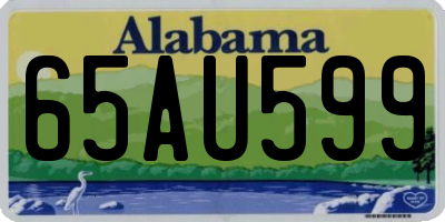 AL license plate 65AU599