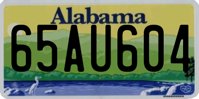 AL license plate 65AU604