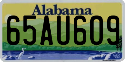 AL license plate 65AU609