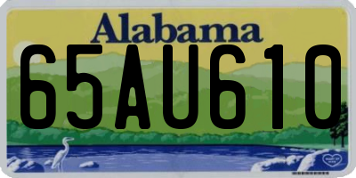 AL license plate 65AU610