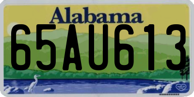 AL license plate 65AU613