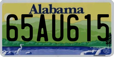 AL license plate 65AU615