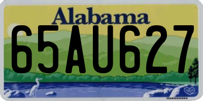 AL license plate 65AU627