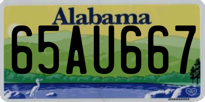 AL license plate 65AU667