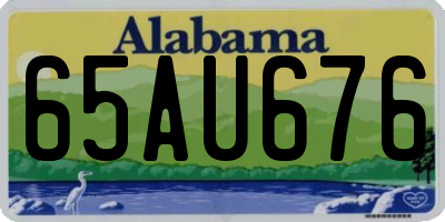 AL license plate 65AU676