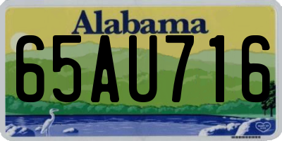 AL license plate 65AU716
